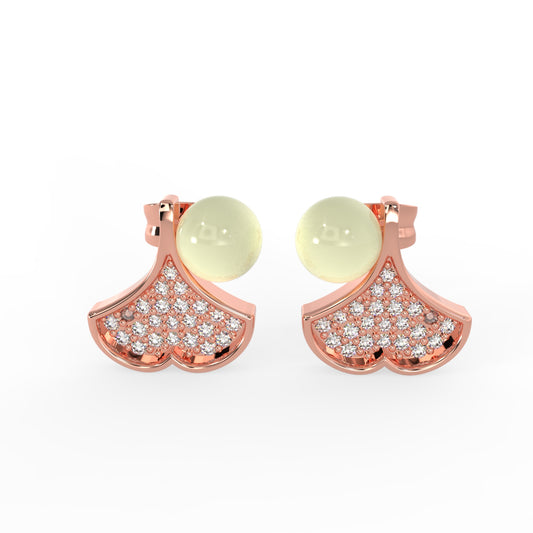 92.5 Silver FanShape Earrings