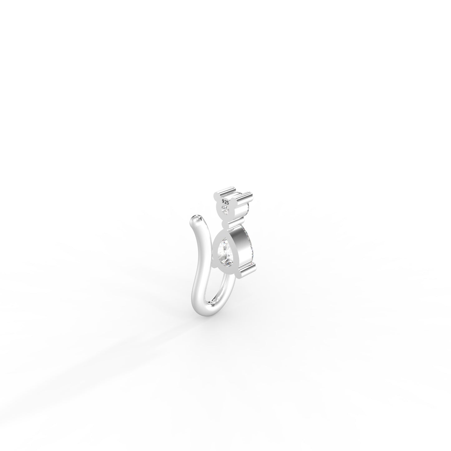 92.5 Silver Solitaire Nosepin