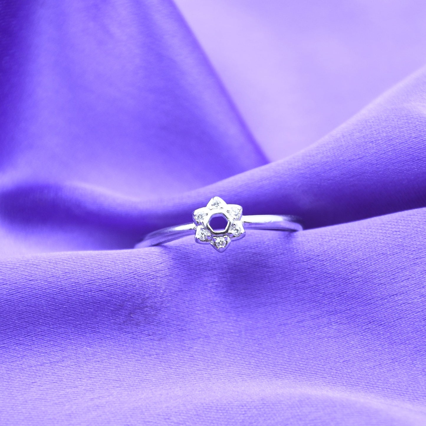 92.5 Silver Sun Charm Ring