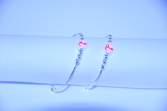 92.5 Silver Initial ‘L’ Kadas (Pair of 2)