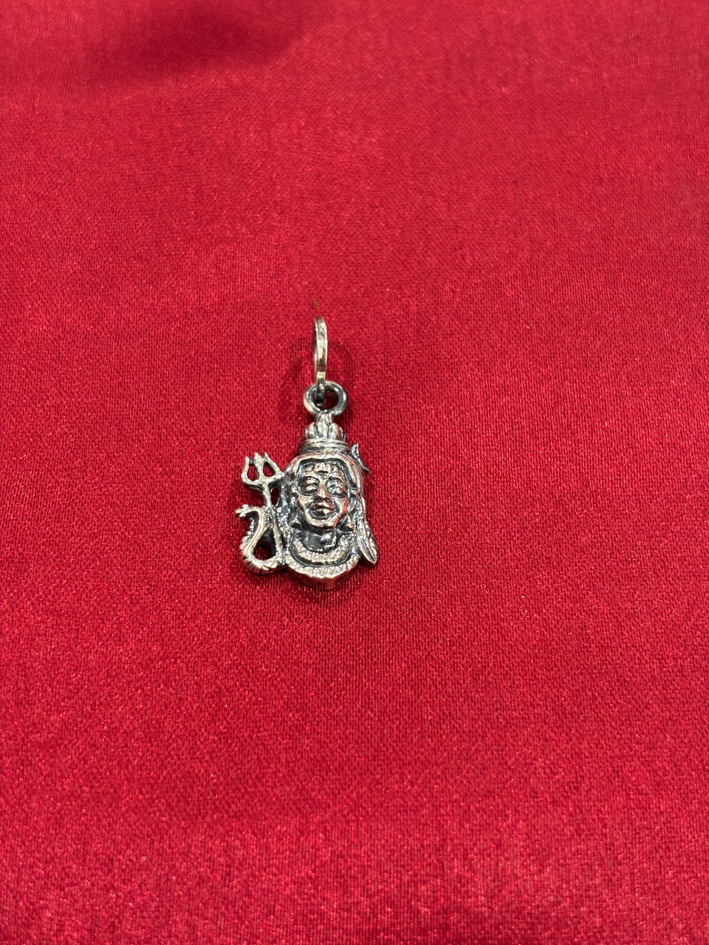 92.5 Silver Shiva Oxidized Pendant Model