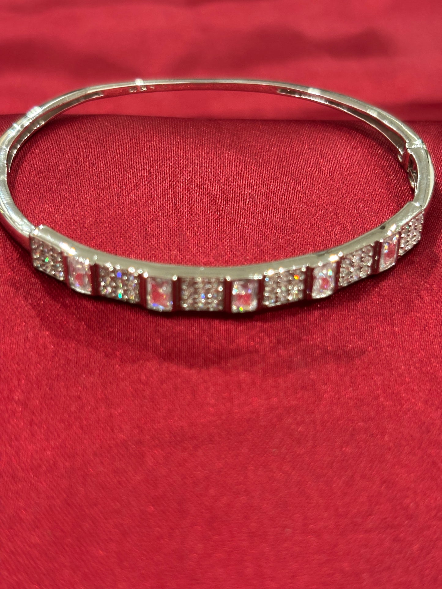 92.5 Silver Women Kada Bracelet Light weight Model 3