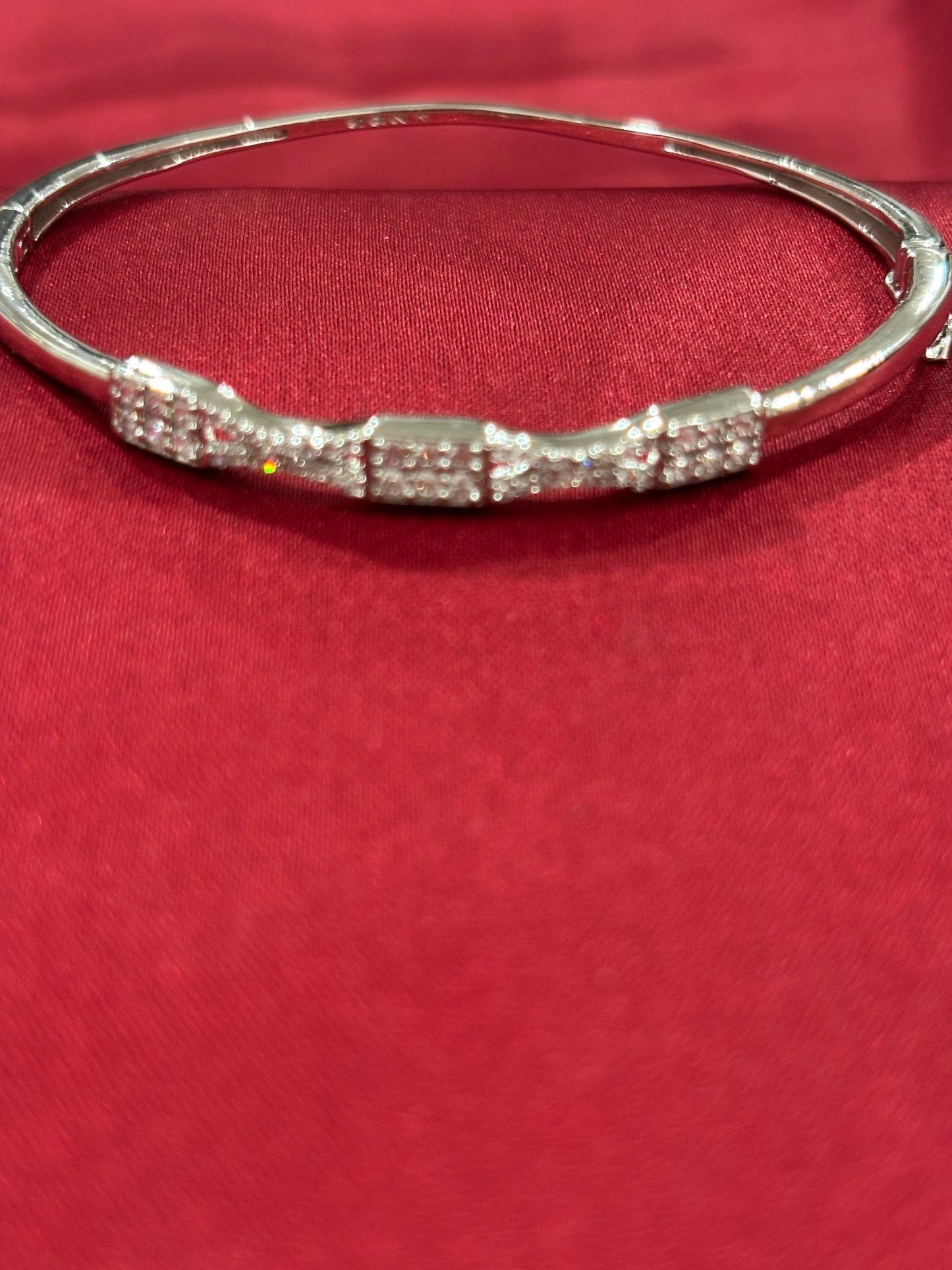 92.5 Silver Women Kada Bracelet Light weight Model 4
