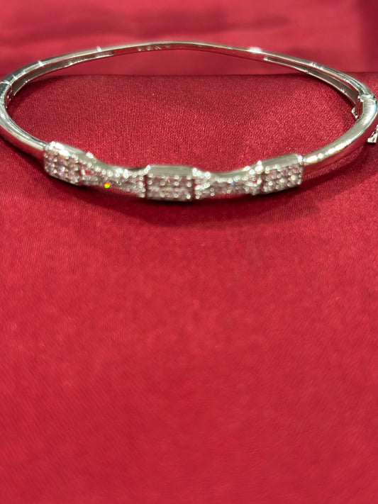 92.5 Silver Women Kada Bracelet Light weight Model 4