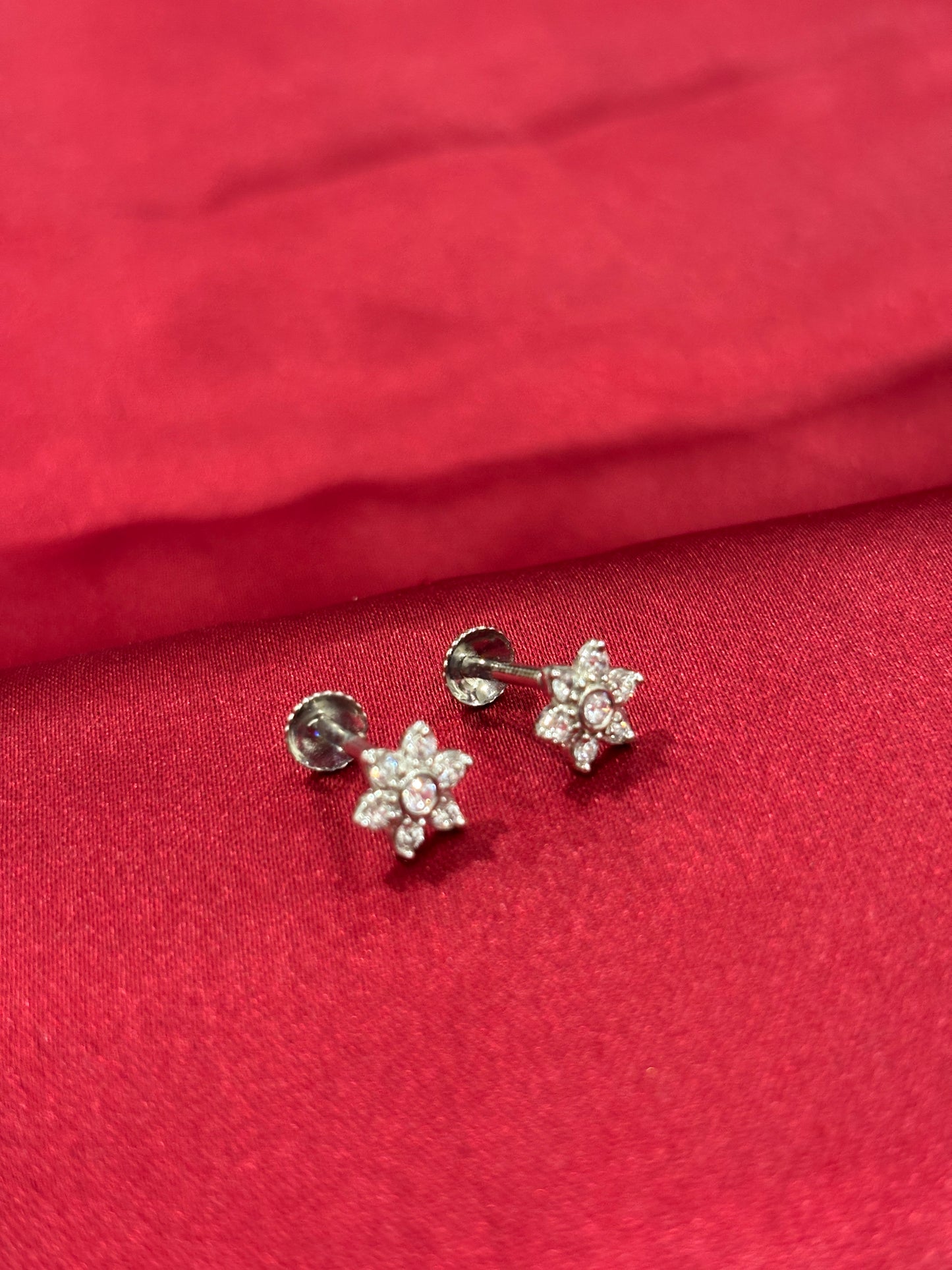 92.5 Silver small size earrings model 4