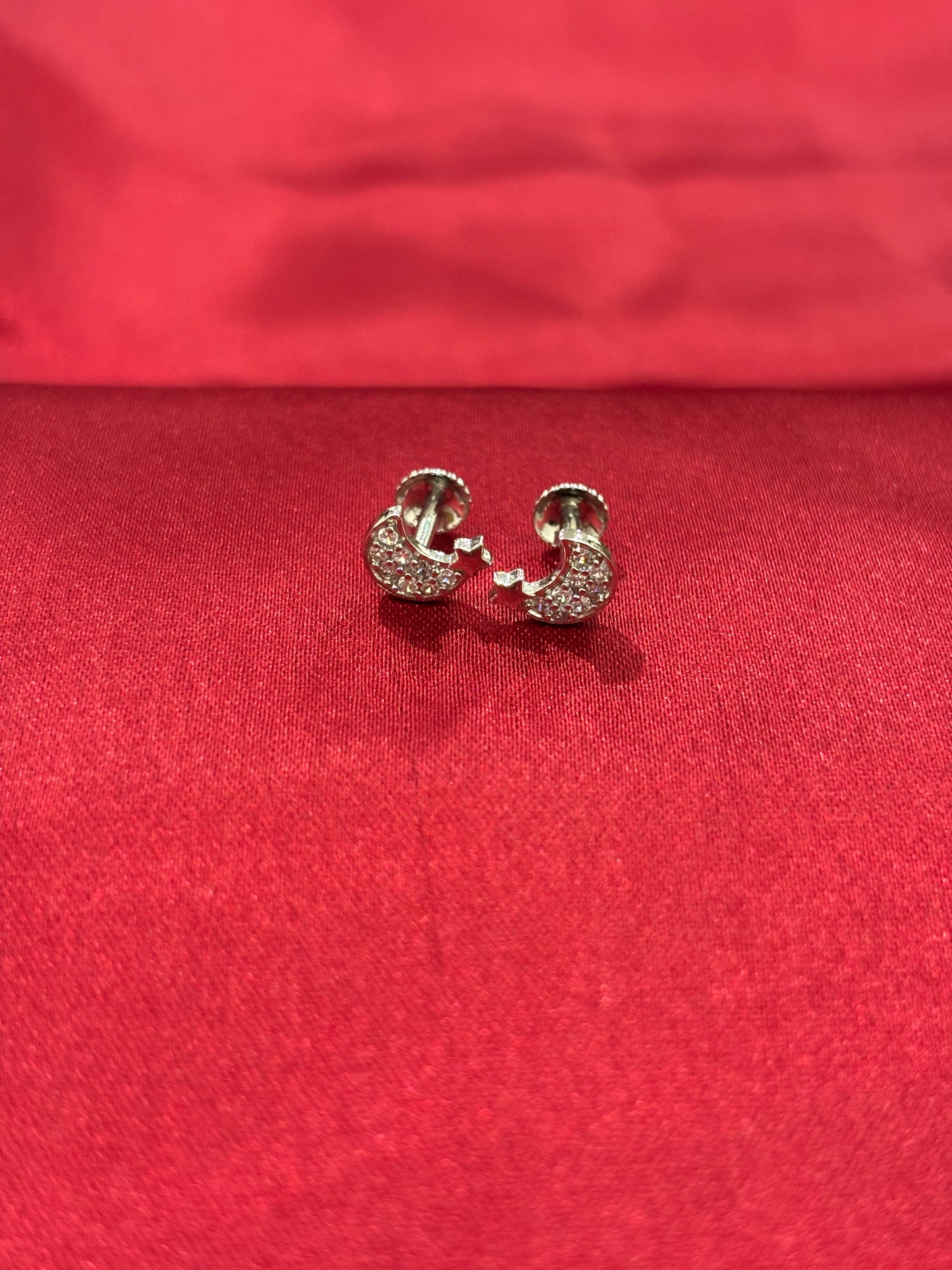 92.5 Silver small size earrings model 6