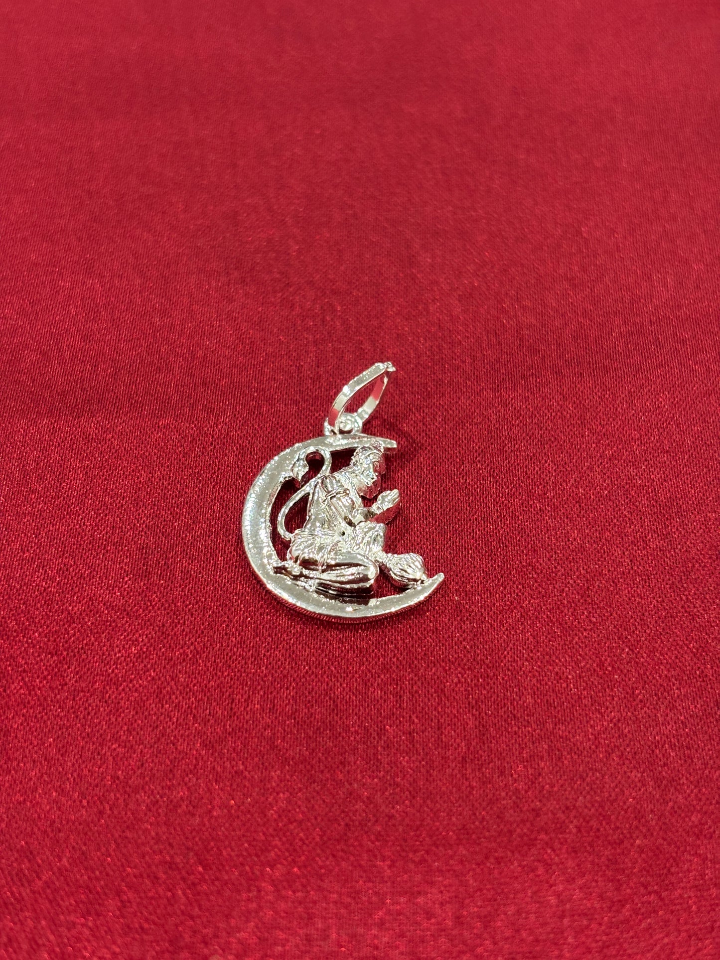 92.5 Silver Hanuman Model 6 Pendant