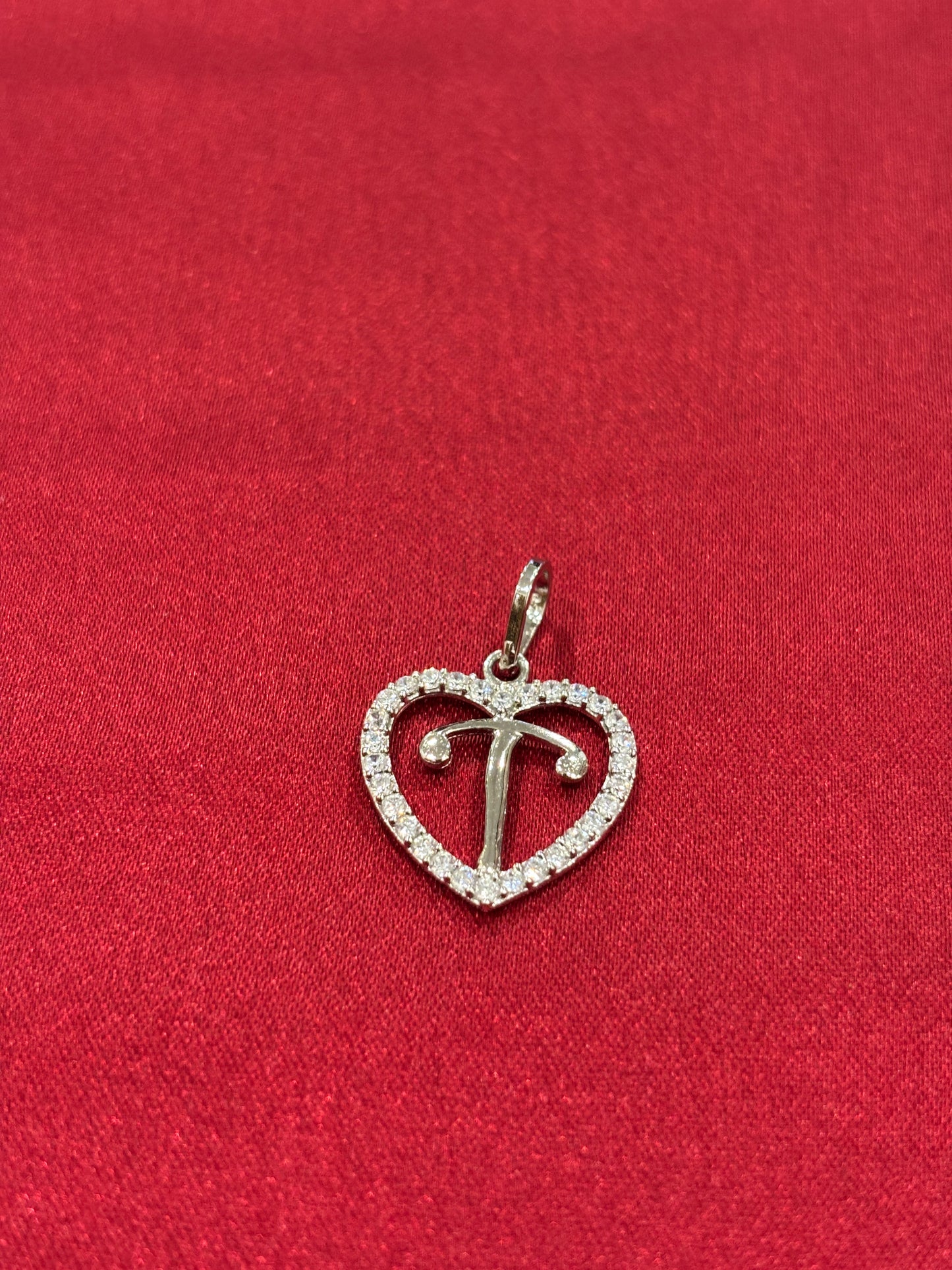 92.5 Silver Alphabet 'T' Pendant