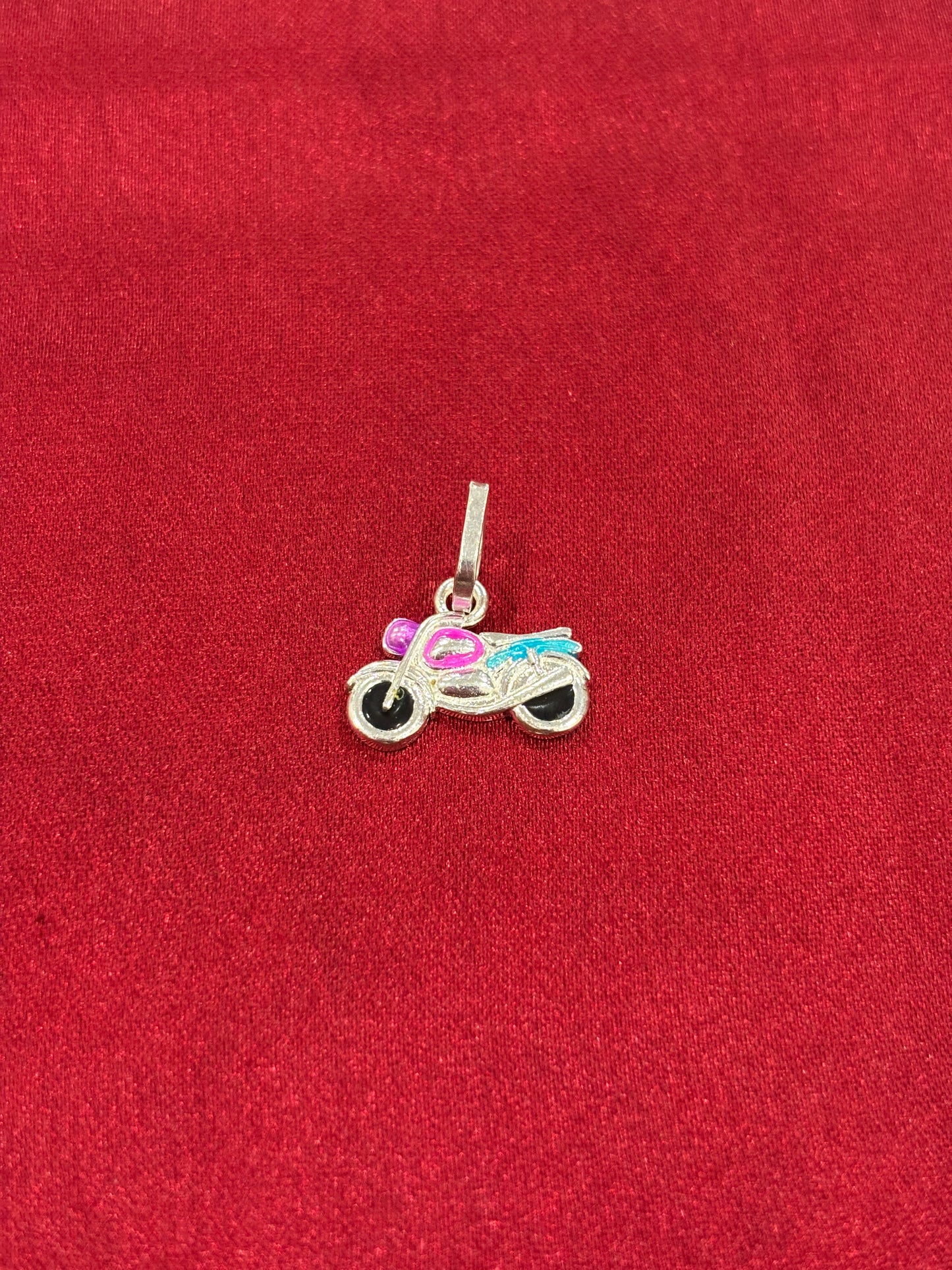 92.5 Silver Bike pendant