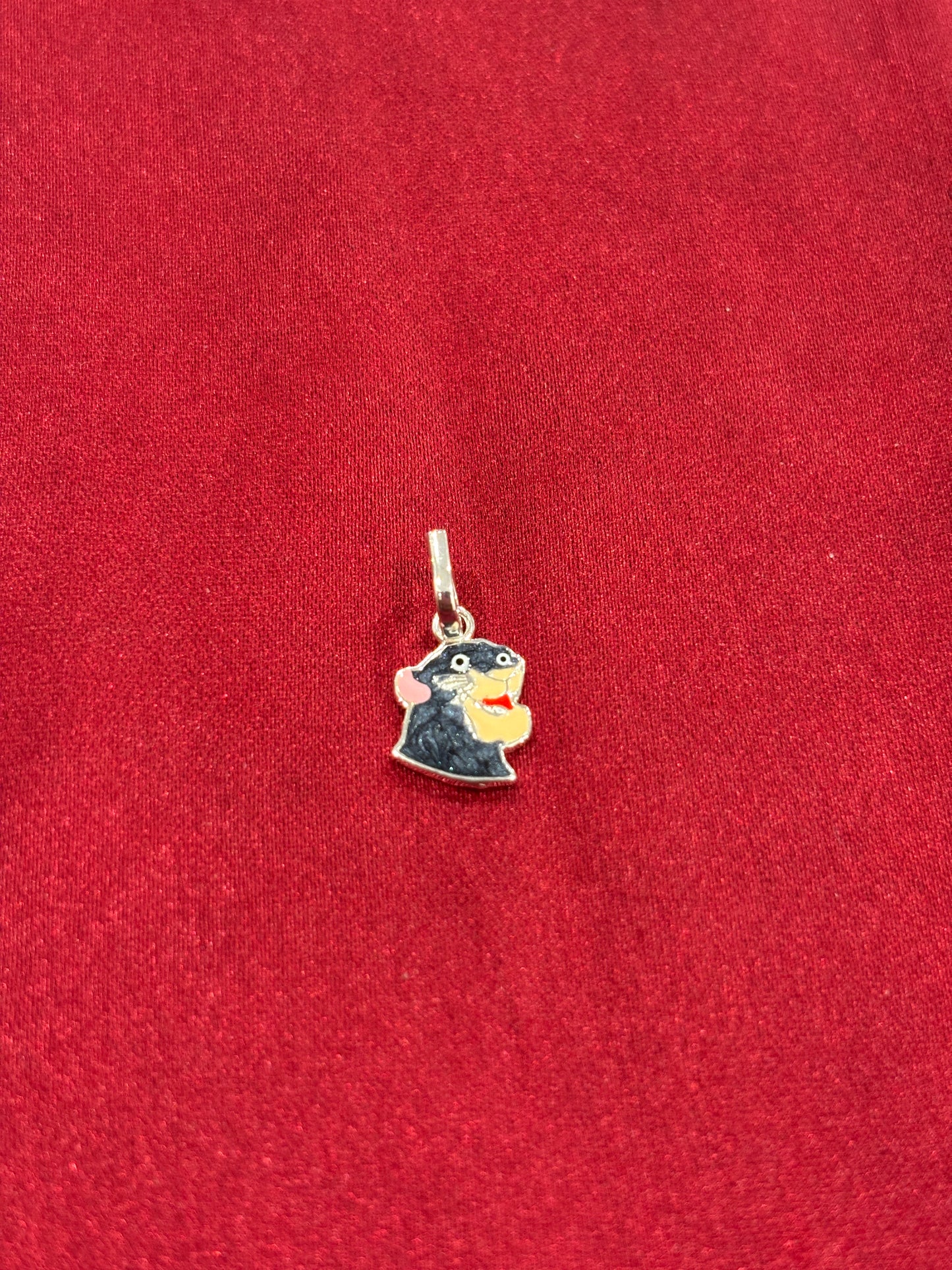 92.5 Silver Enamel Jaguar Pendant