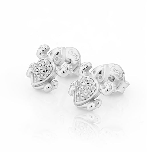 Frog Motif Stud Earrings