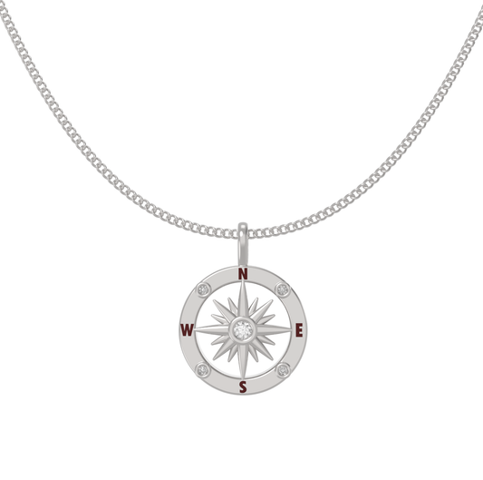 Compass Rose Pendant Necklace