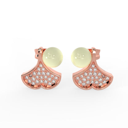 92.5 Silver FanShape Earrings