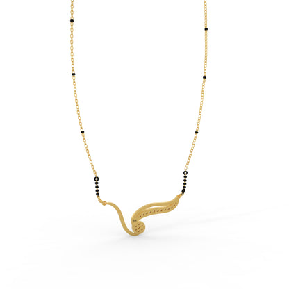 92.5 Silver Elegant Wave Mangalsutra