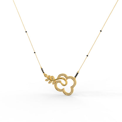 92.5 Silver Floral Harmony Mangalsutra