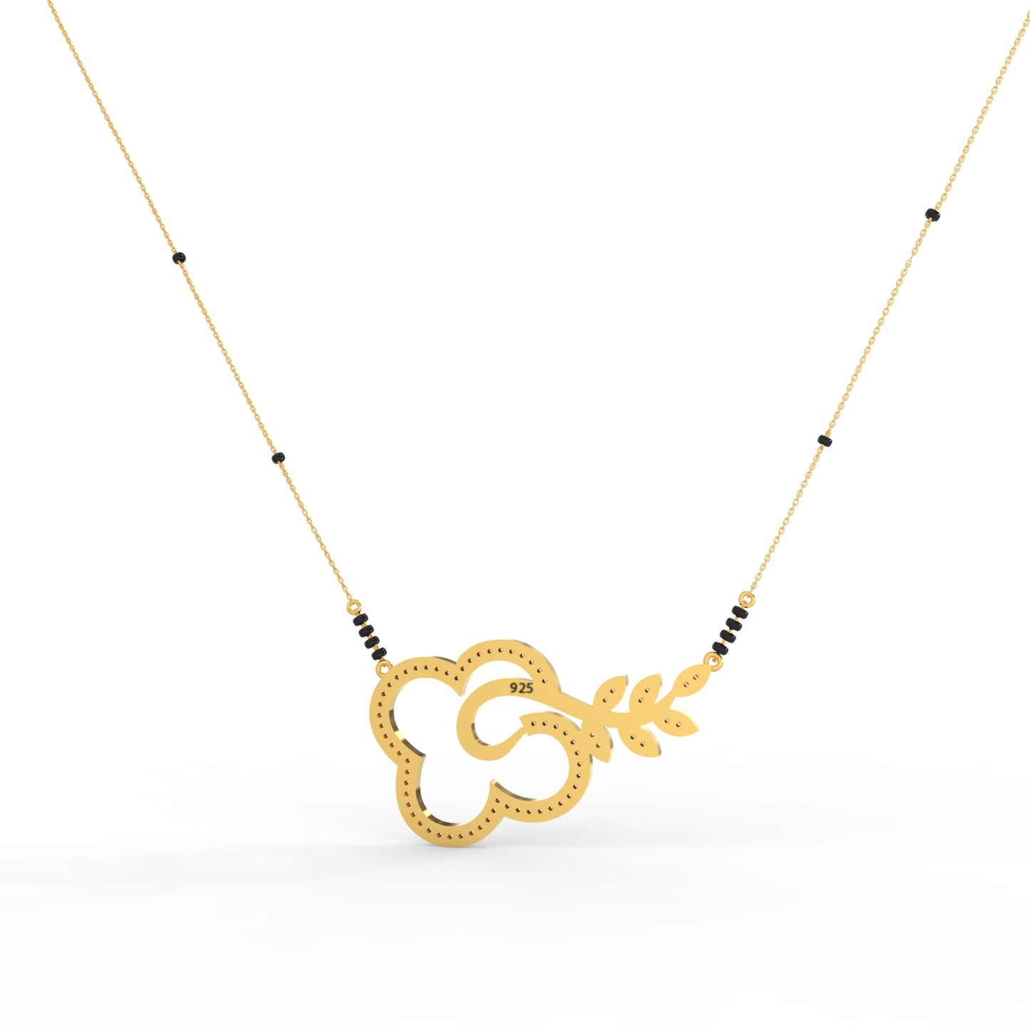 92.5 Silver Floral Harmony Mangalsutra