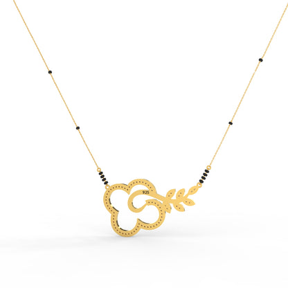 92.5 Silver Floral Harmony Mangalsutra