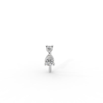 92.5 Silver Solitaire Nosepin