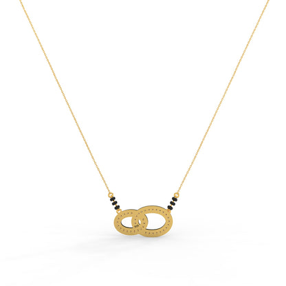 92.5 Silver Dual Infinity Mangalsutra Pendant Necklace