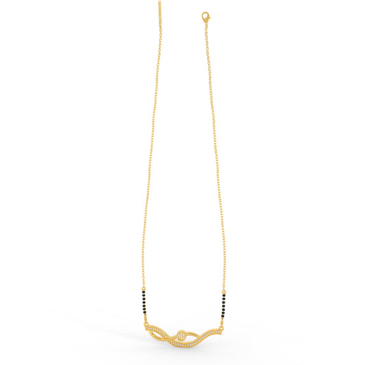 92.5 Silver Graceful Curve Mangalsutra