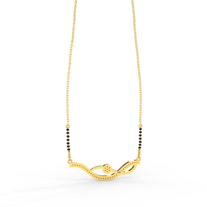 92.5 Silver Graceful Curve Mangalsutra