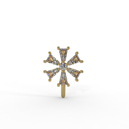 92.5 Silver Swirl stone Nosepin