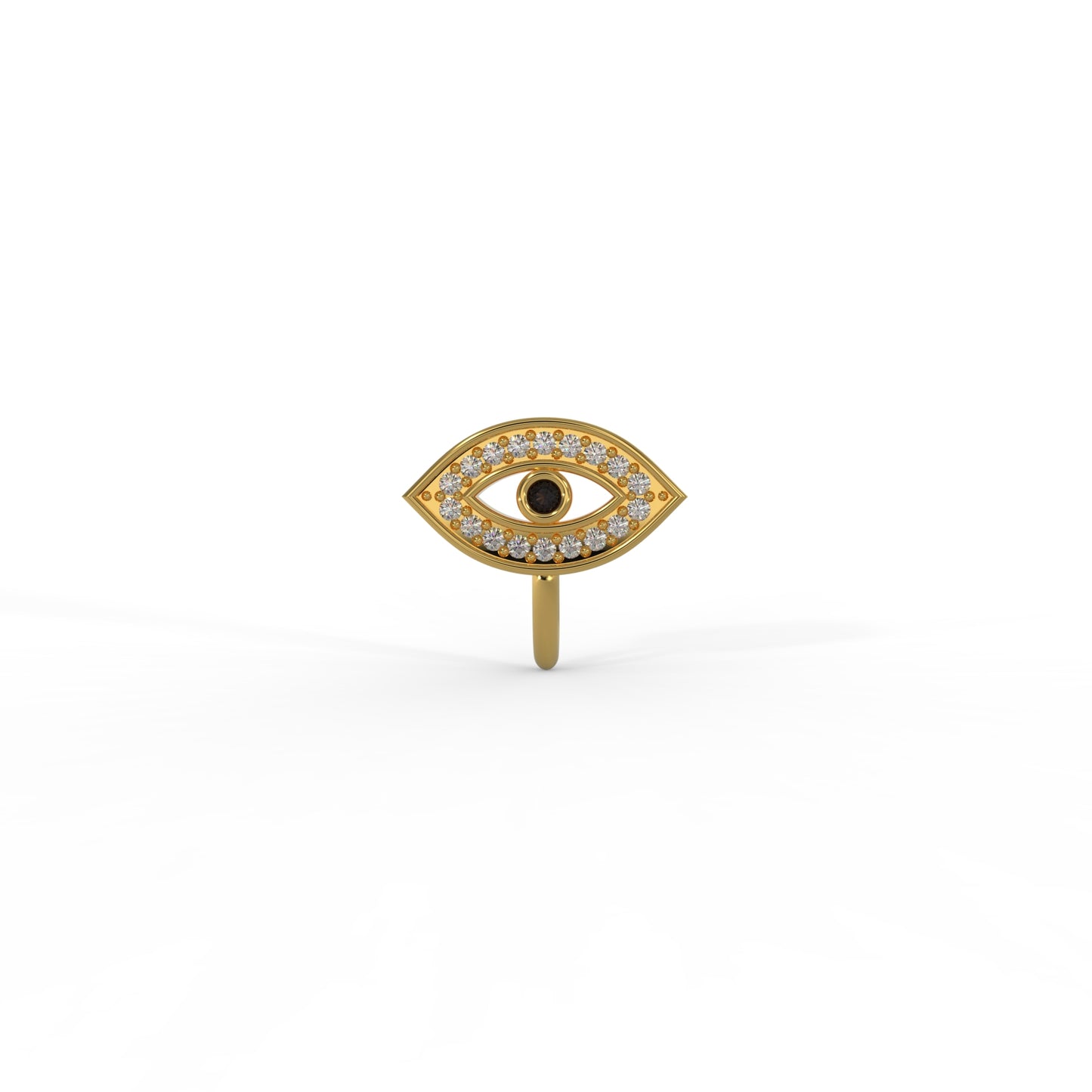 92.5 Silver Evil Eye stone Nosepin