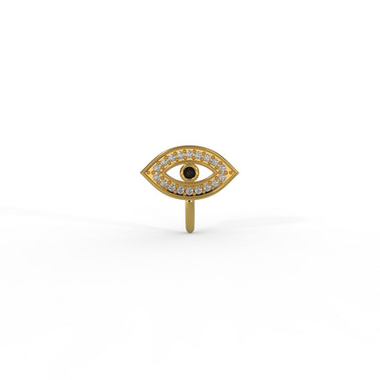 92.5 Silver Evil Eye stone Nosepin