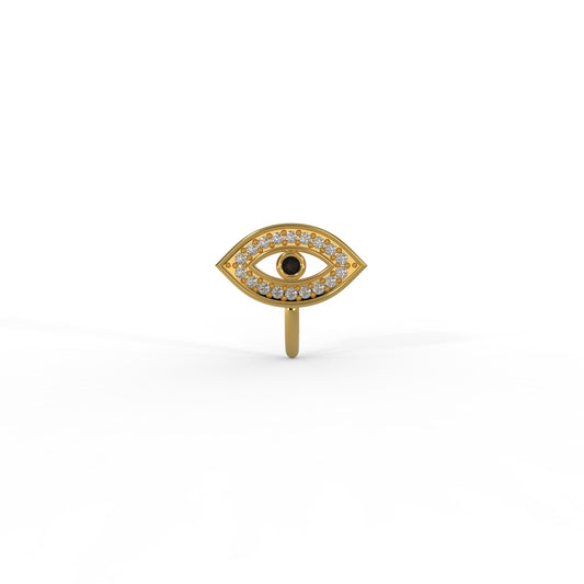 92.5 Silver Evil Eye stone Nosepin