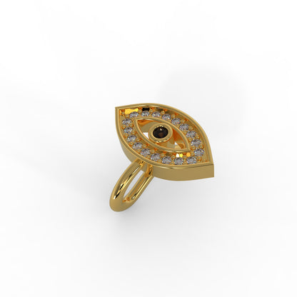 92.5 Silver Evil Eye stone Nosepin