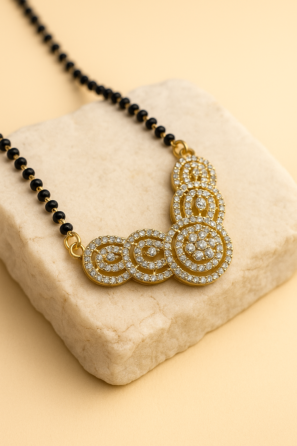 92.5 Silver Quintessence Circles Mangalsutra