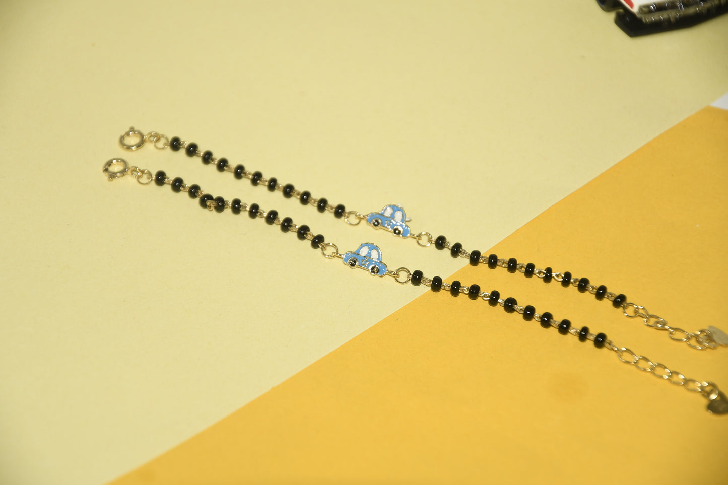 Car Charm Black Bead Nazariya Bracelet