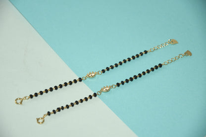 Evil Eye Charm Black Bead Nazariya Bracelet