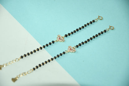 Koala Charm Black Bead Nazariya Bracelet