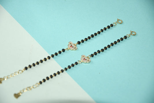 Koala Charm Black Bead Nazariya Bracelet
