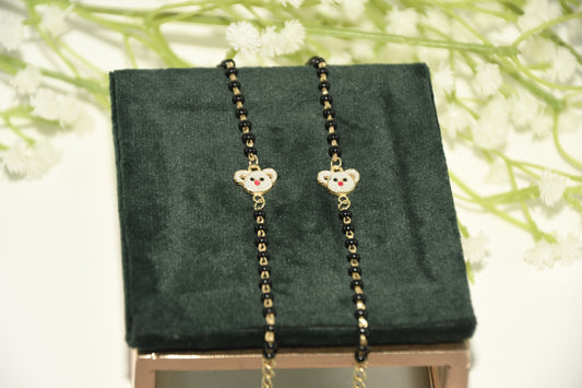 Koala Charm Black Bead Nazariya Bracelet