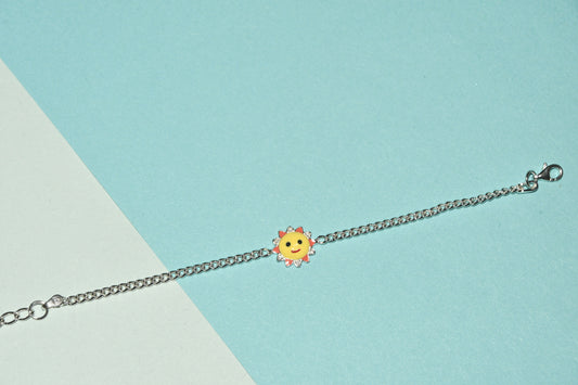 92.5 Sun Silver Charm Bracelet