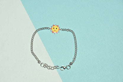 92.5 Sun Silver Charm Bracelet