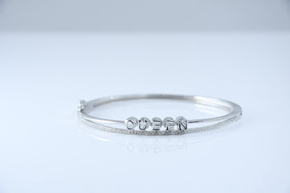 92.5 Silver Queen Women Kada Bracelet