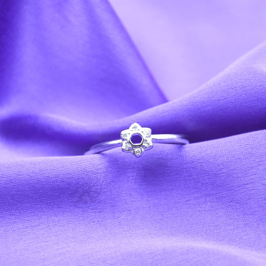 92.5 Silver Sun Charm Ring