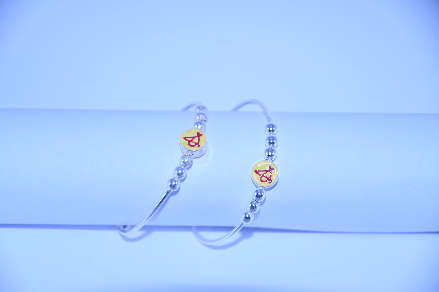 92.5 Silver Initial ‘A’ Kadas (Pair of 2)