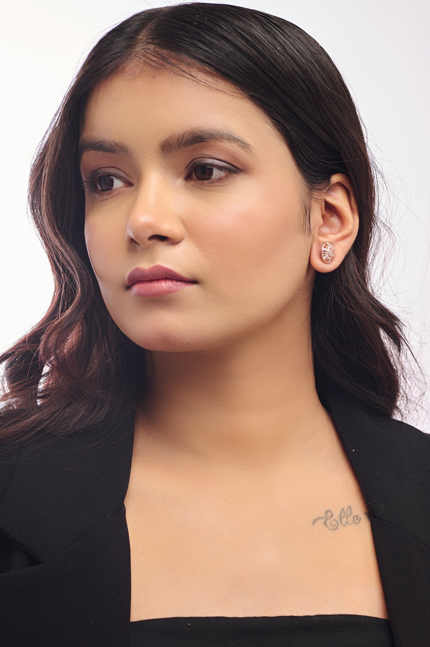 Diamond Studded Vintage Swirl 92.5 Silver Earrings