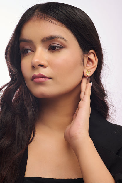 Elegant Butterfly Wing Earrings in Silver