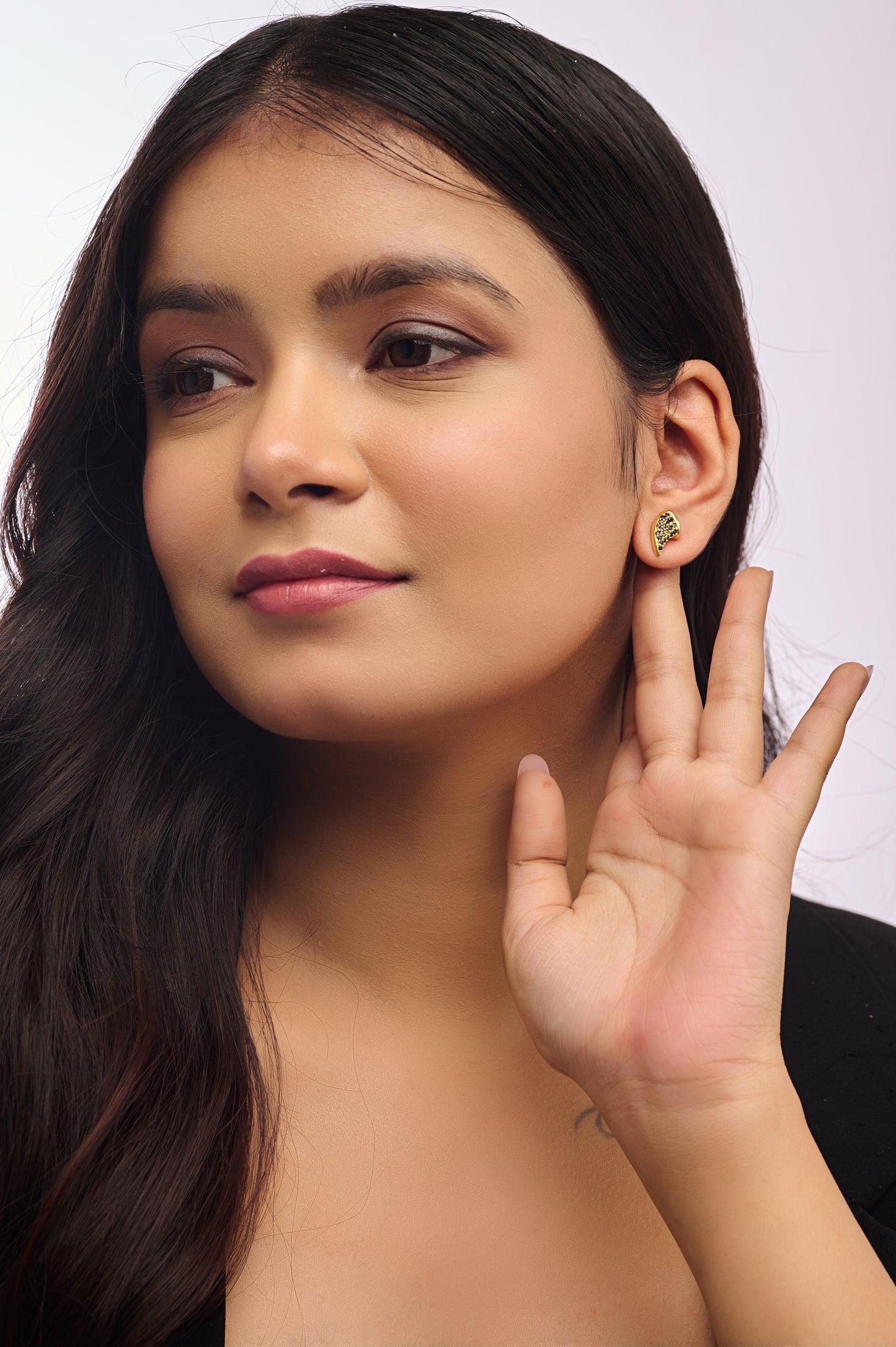 Pinecone Textured Stud Earrings