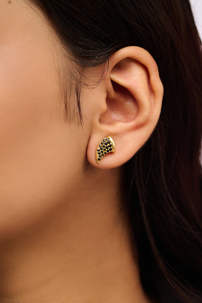 Pinecone Textured Stud Earrings