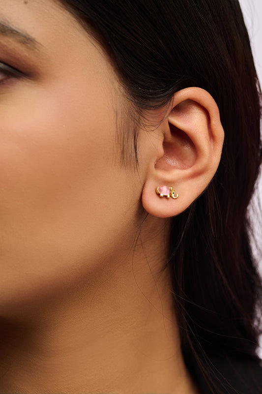 Elephant Studs in 92.5 Pure Silver