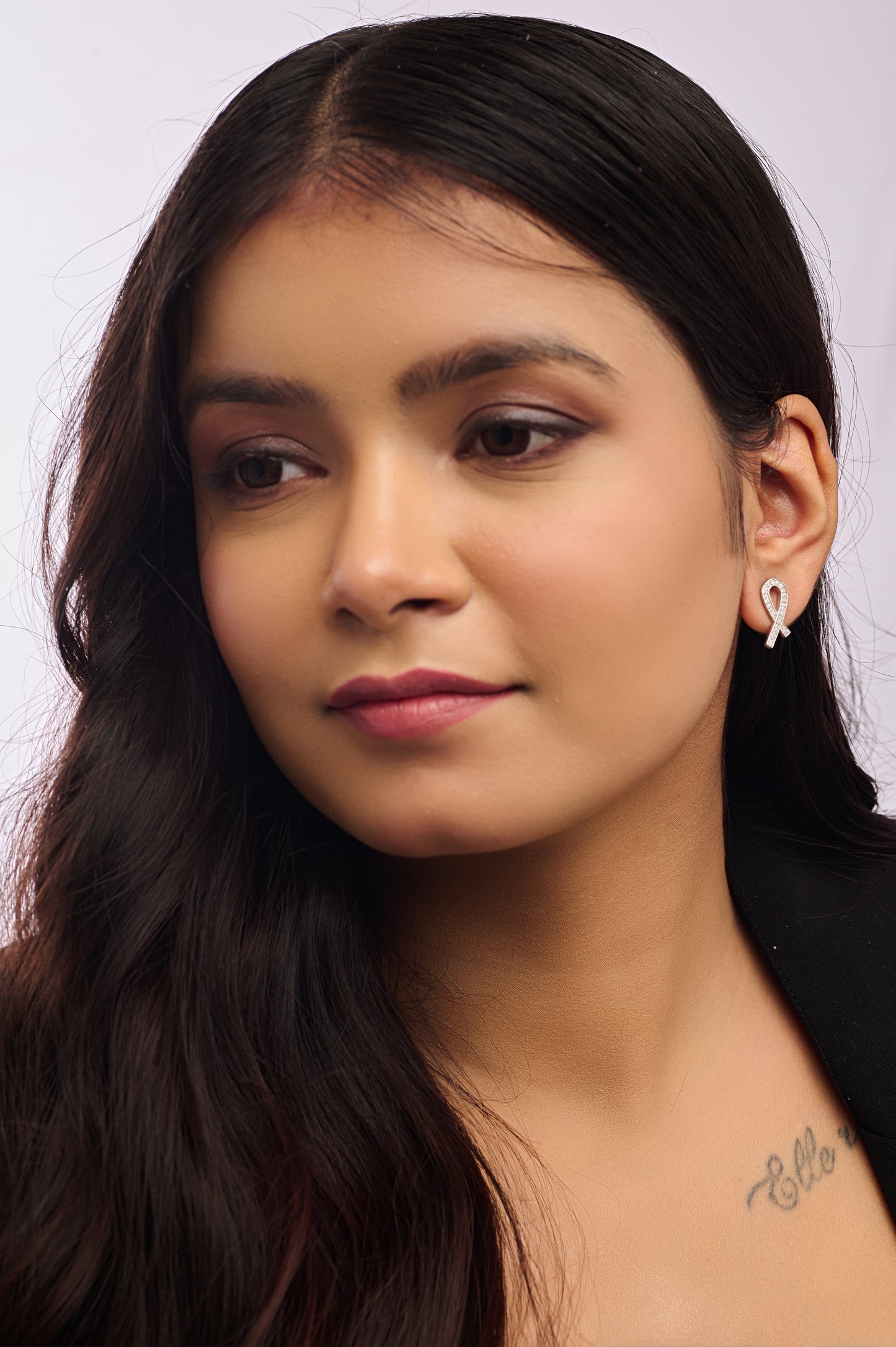 Twisted Ribbon Stud Earrings