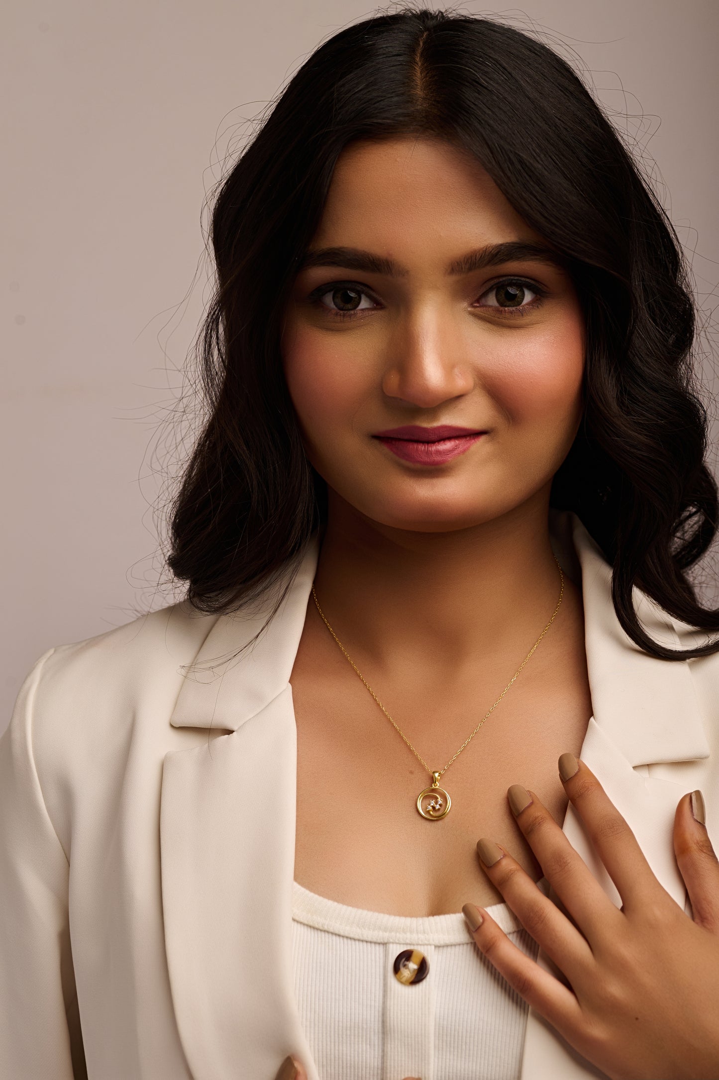 Silver Spiral Bloom Pendant