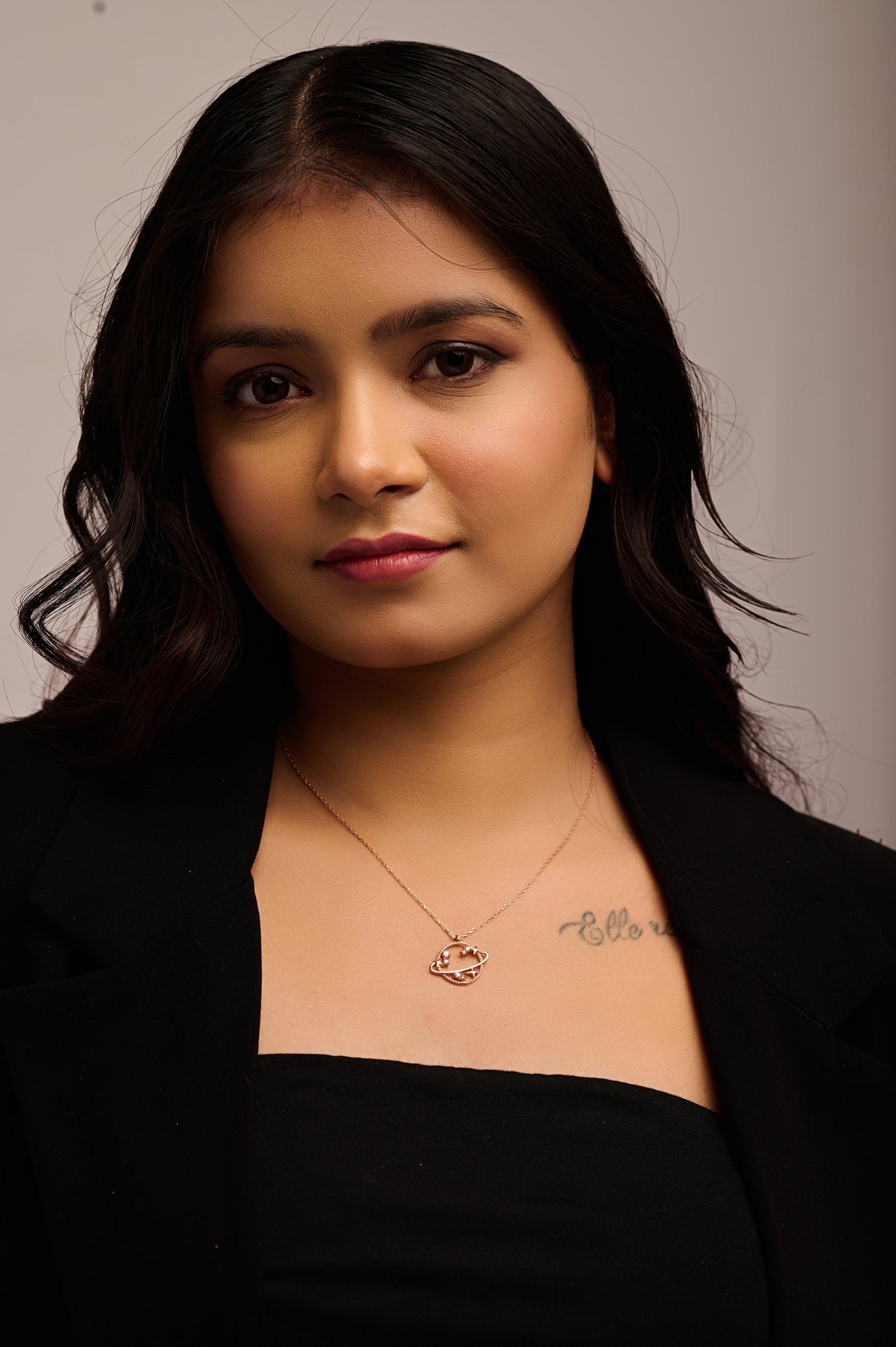 Celestial Orbit Planet Pendant Necklace