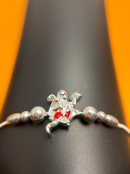 92.5 Silver Hanuman Bracelet